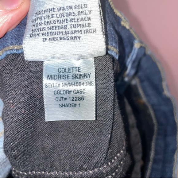 Hudson Jeans Colette Mid Rise Skinny Stretch Cascade Women Size 29 Casual Denim - Picture 11 of 13